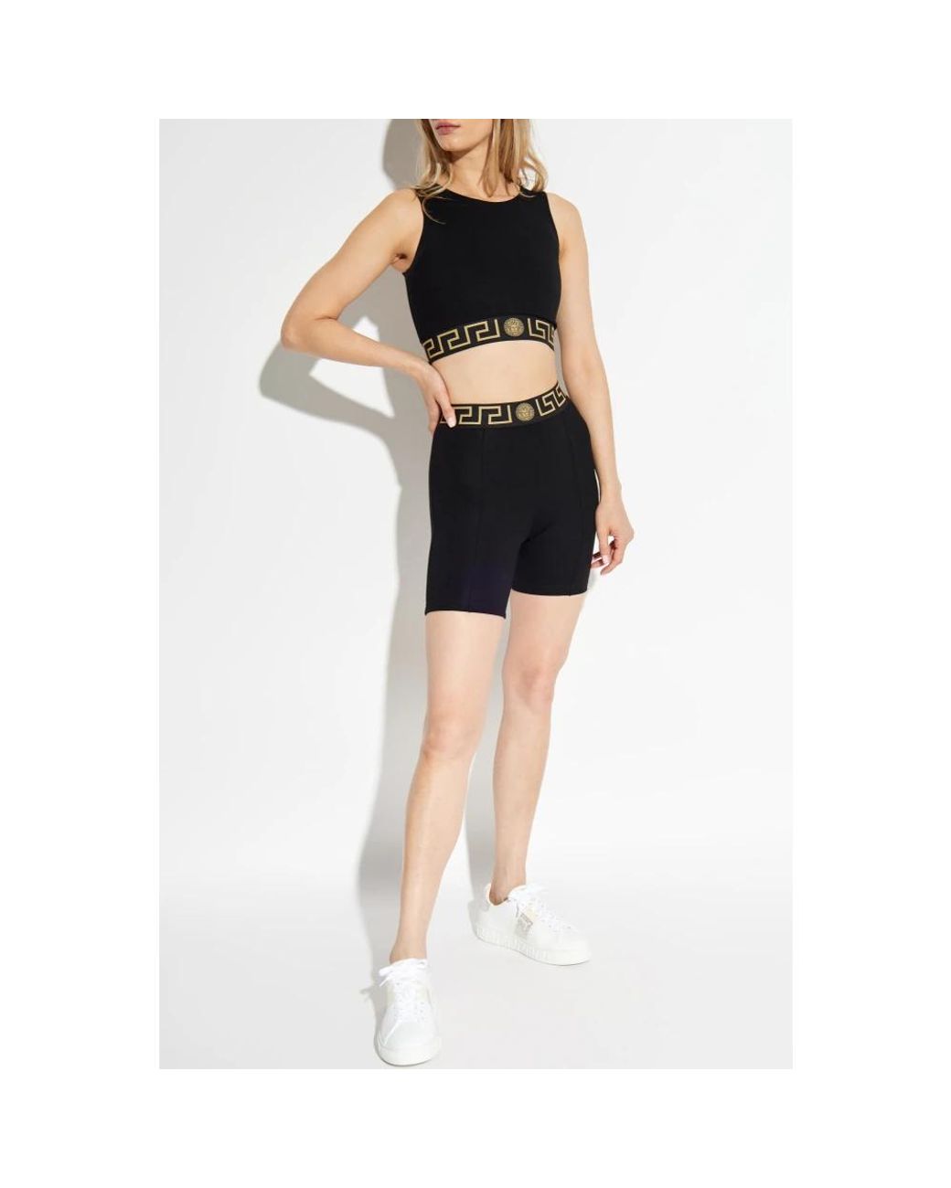 Versace Greca Shorts in het Black