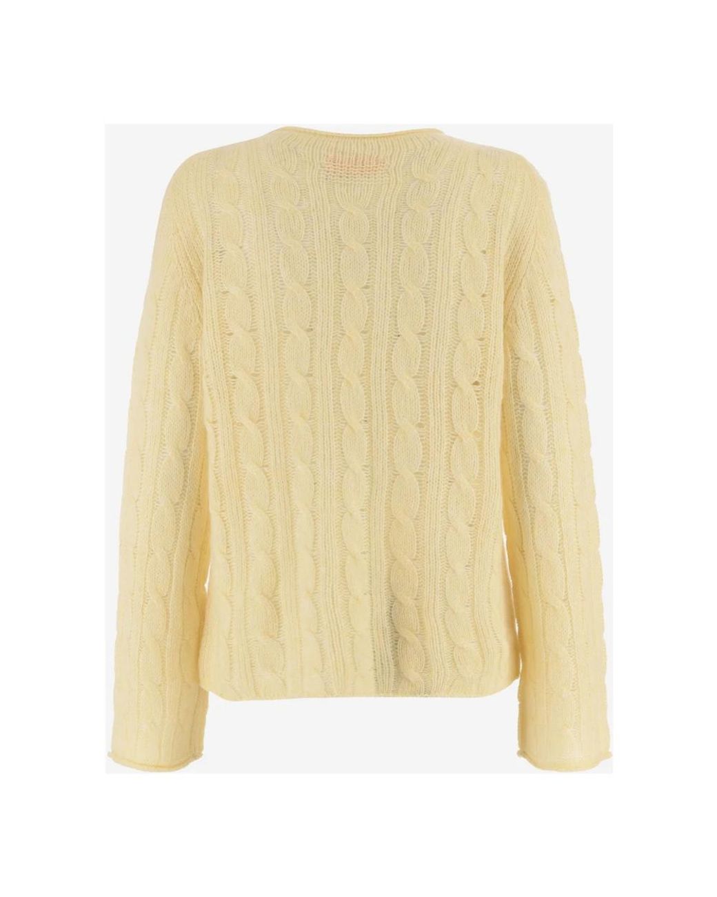Guest In Residence Yellow Round-Neck Knitwear