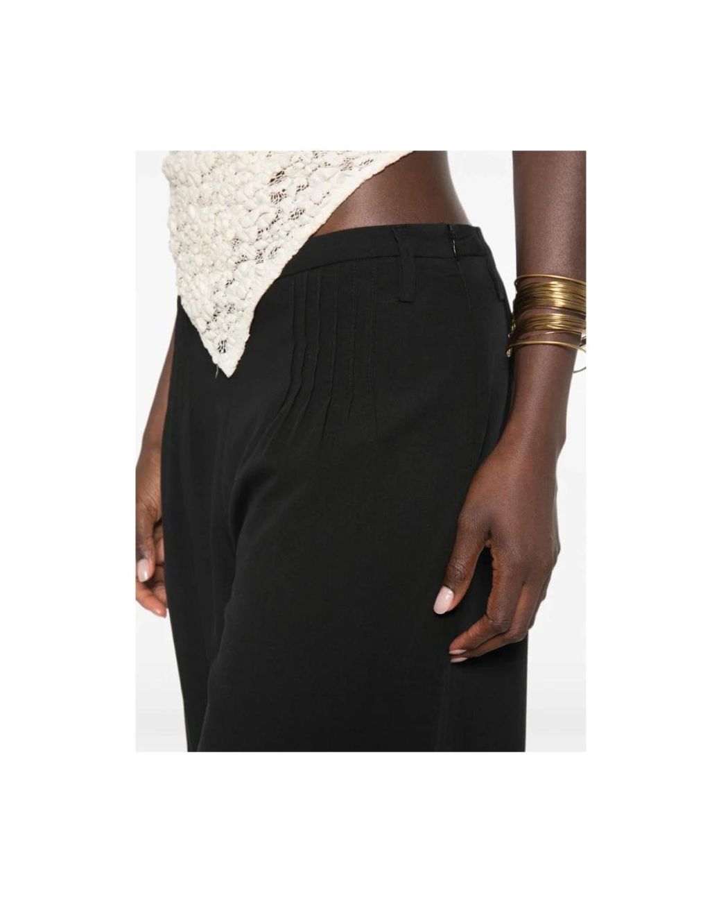 Sir Black Wide Trousers