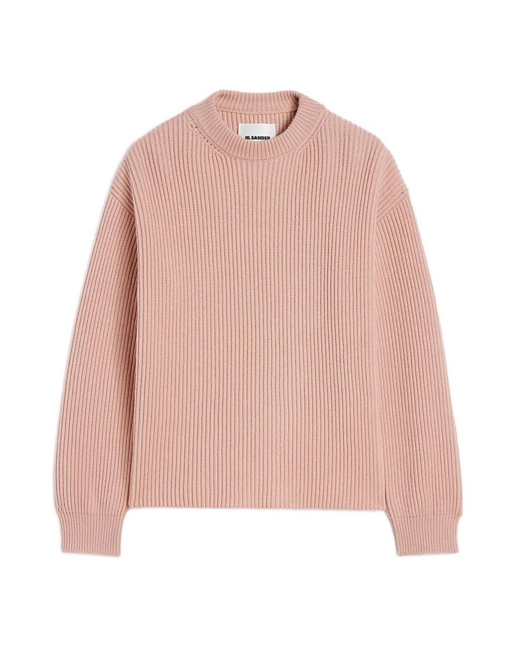 Jil Sander Pink Round-Neck Knitwear