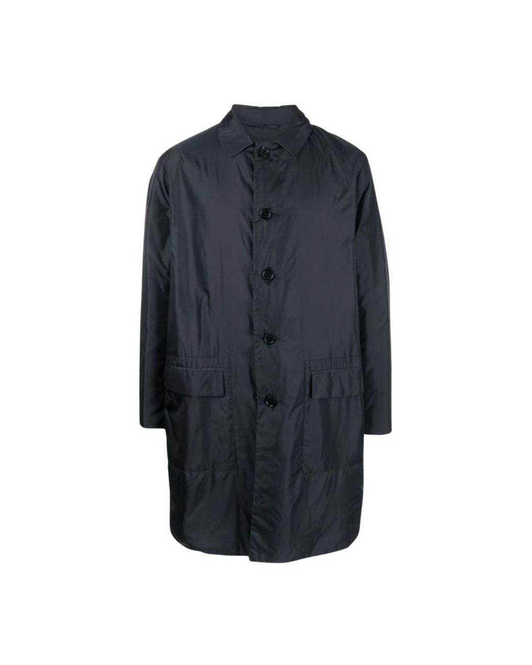 Aspesi Blue Single-Breasted Coats for men