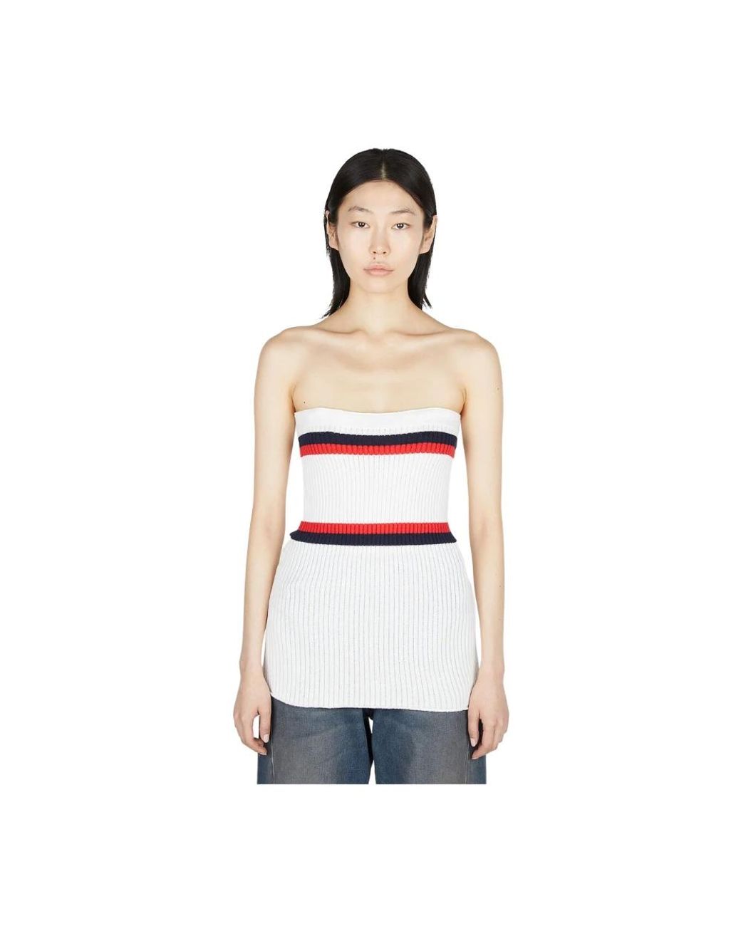 MERYLL ROGGE Tops ,Wit ,Katoen Mouwloze Top in het White