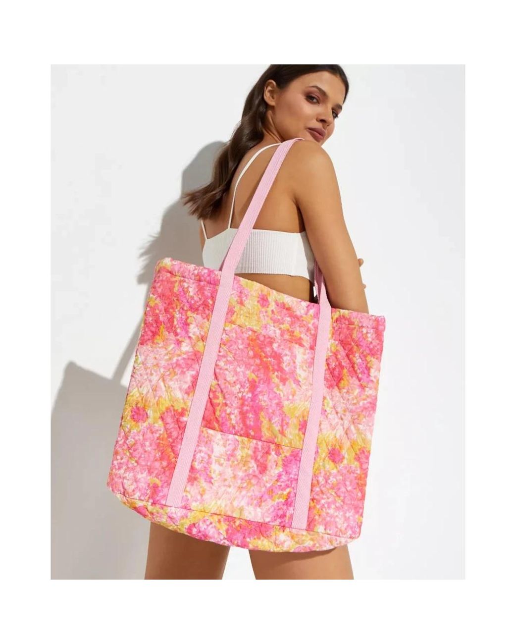 LoveShackFancy Pink Shopping Bags