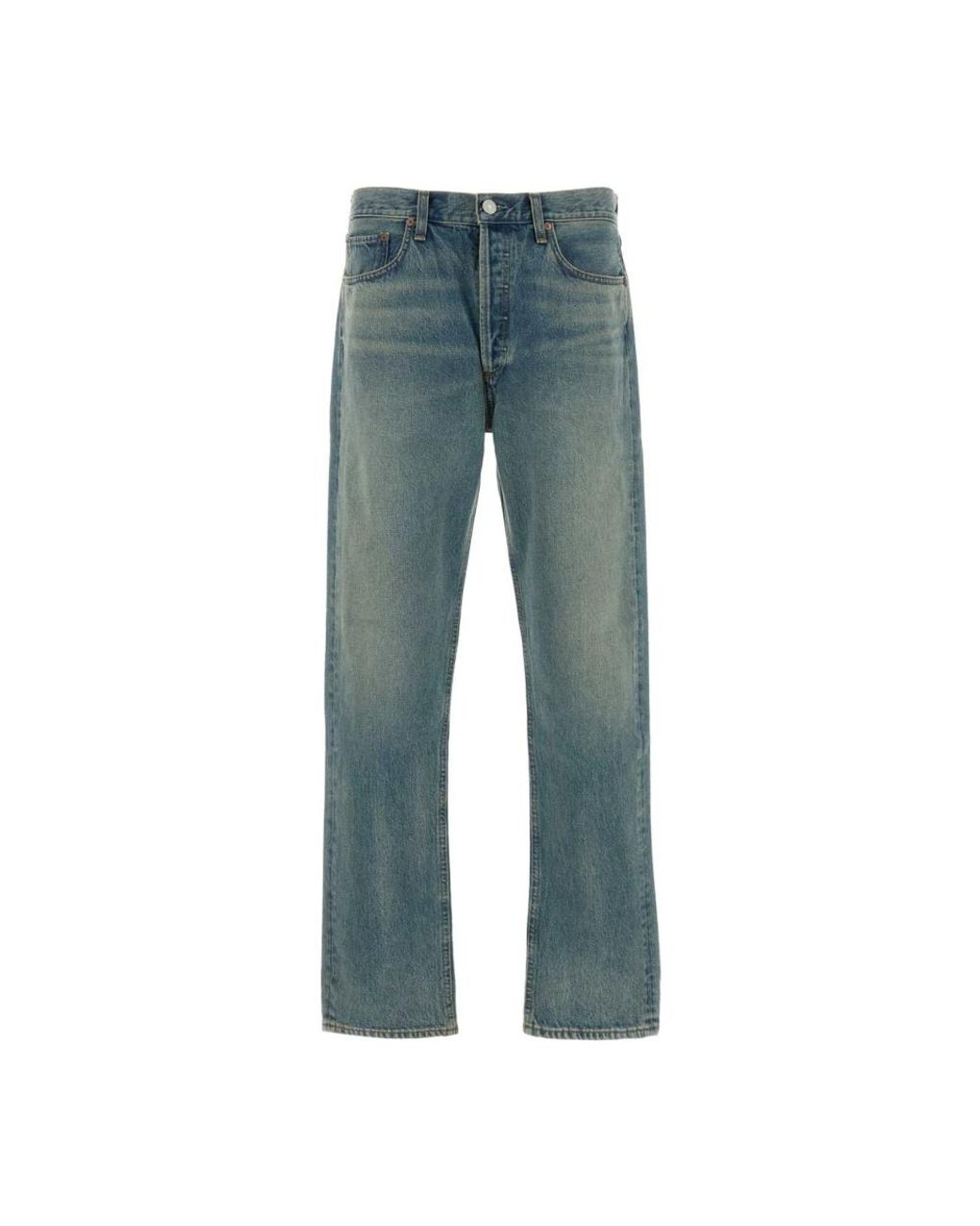 Agolde Blue Straight Fit Jeans for men