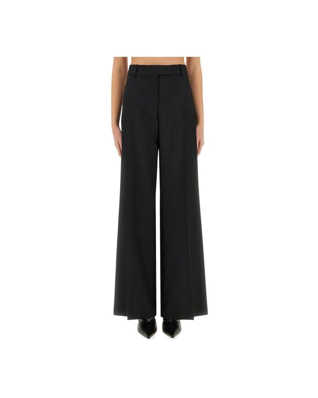 McQueen Black Wide Trousers