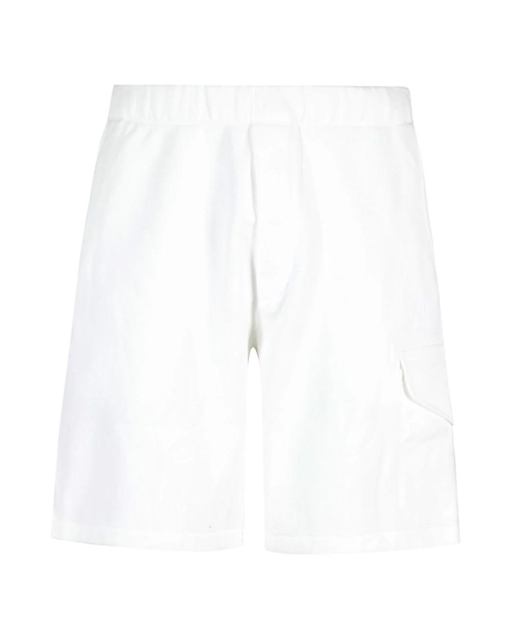 C P Company White Casual Shorts for men