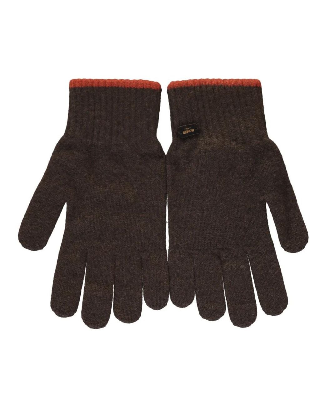 Moorer Brown Gloves for men