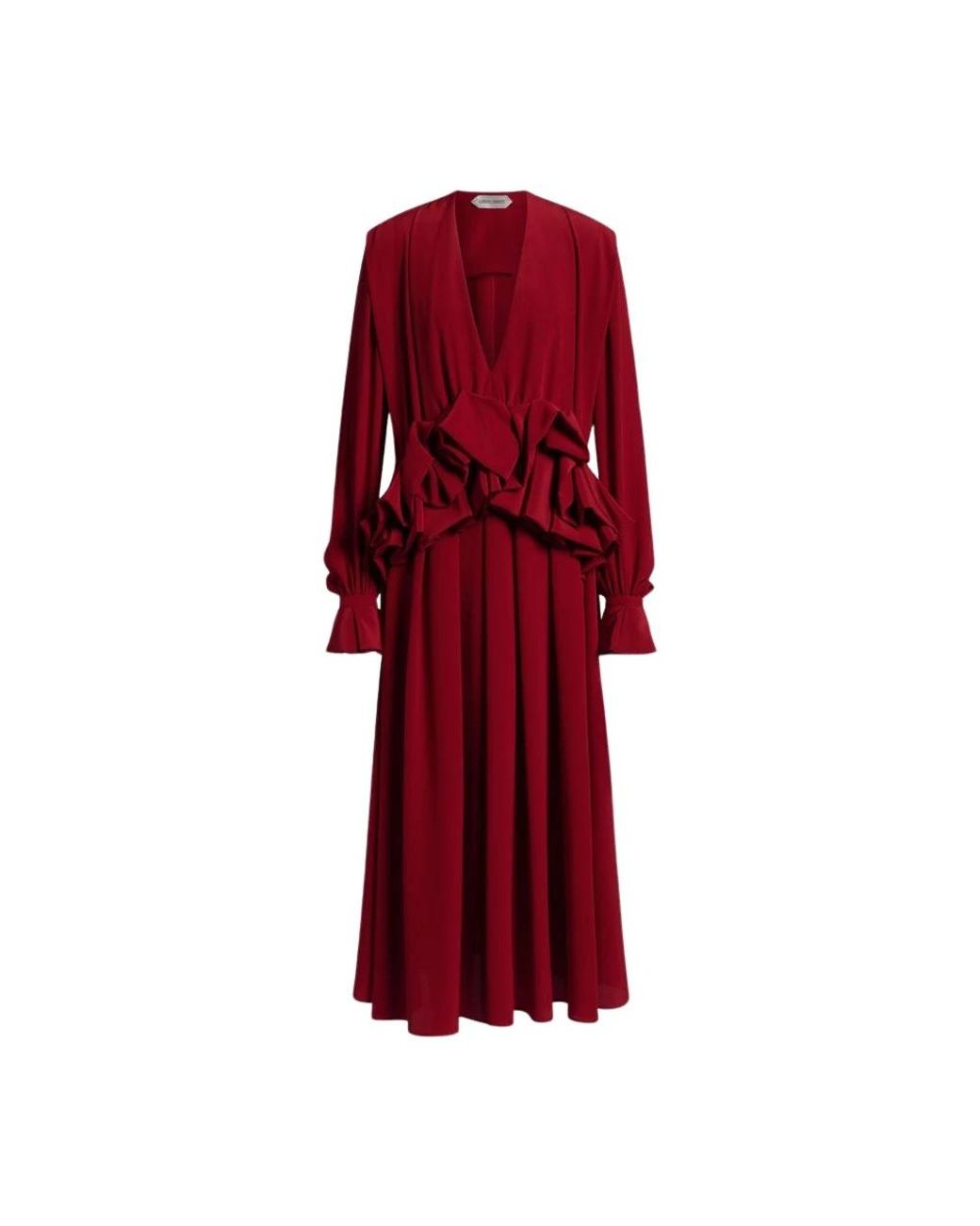 Midi Dresses Alberta Ferretti de color Red