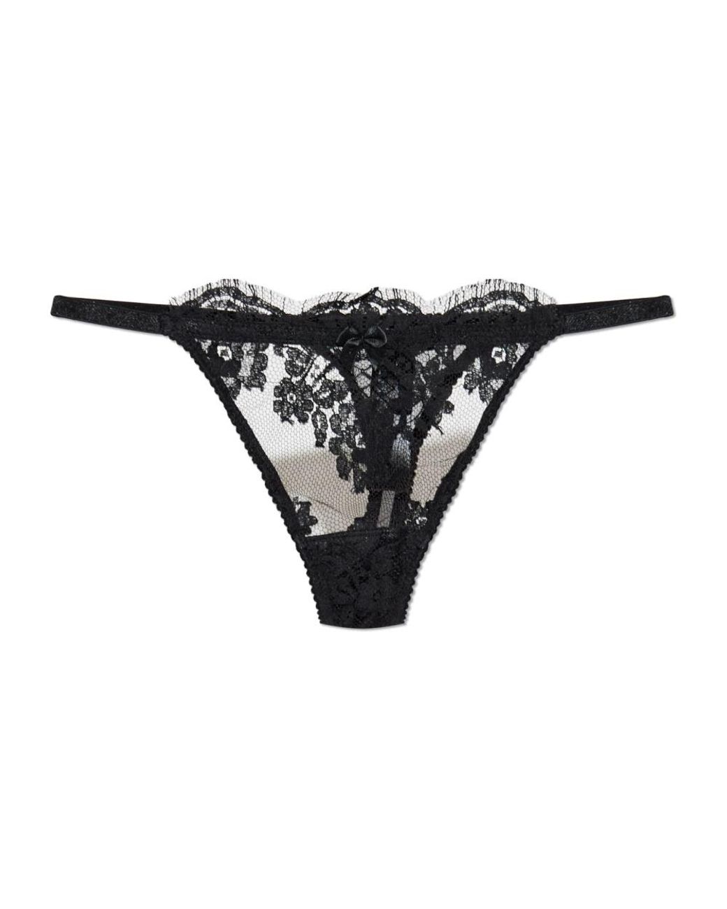 DSquared² Ondergoed ,Zwart ,Kanten Strings in het Black