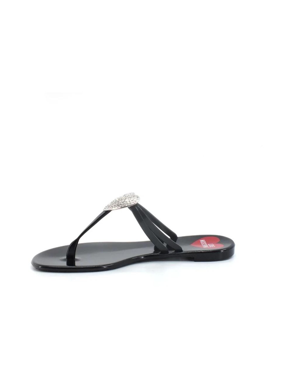 Love Moschino Brown Flip Flops