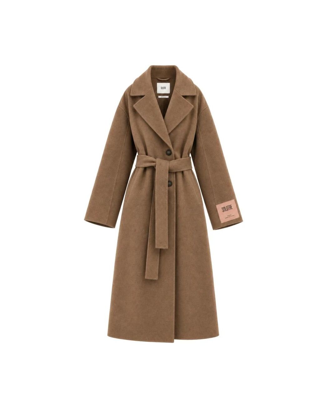 SOLOTRE Brown Belted Coats