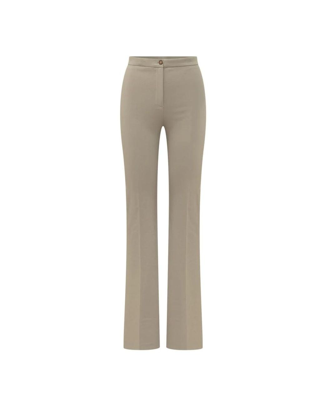 Pinko Gray Wide Trousers