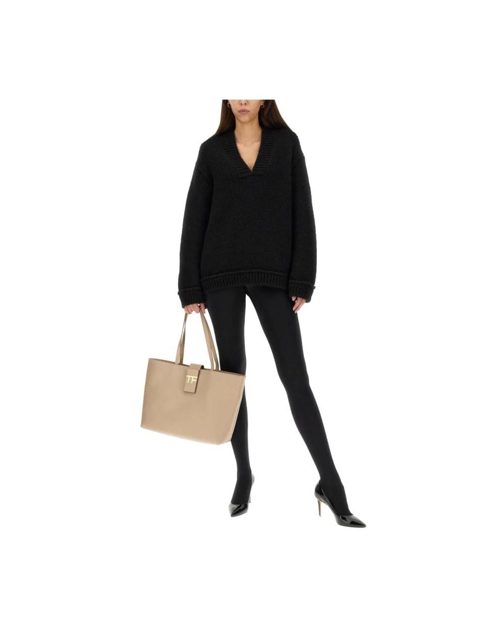 Tom Ford Black V-Neck Knitwear