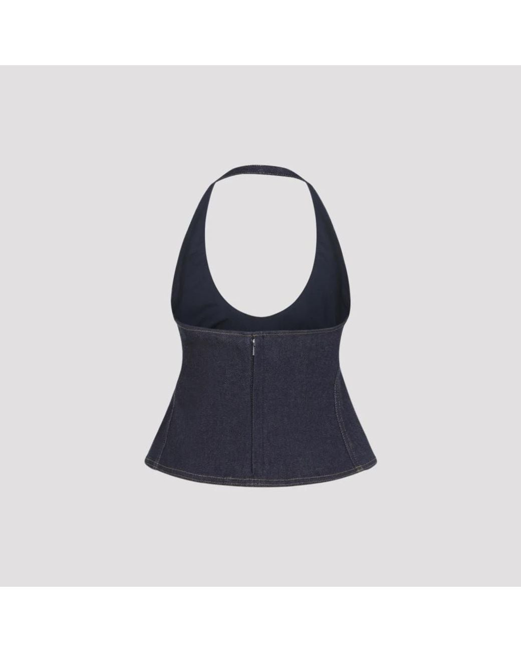 Jacquemus Blue Sleeveless Tops