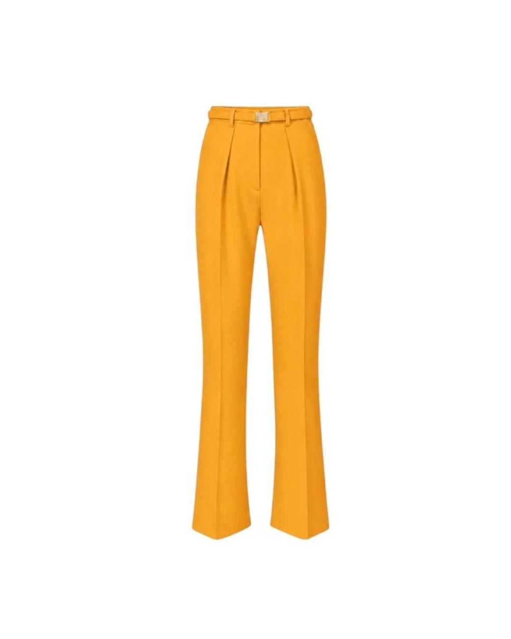 Elisabetta Franchi Orange Wide Trousers