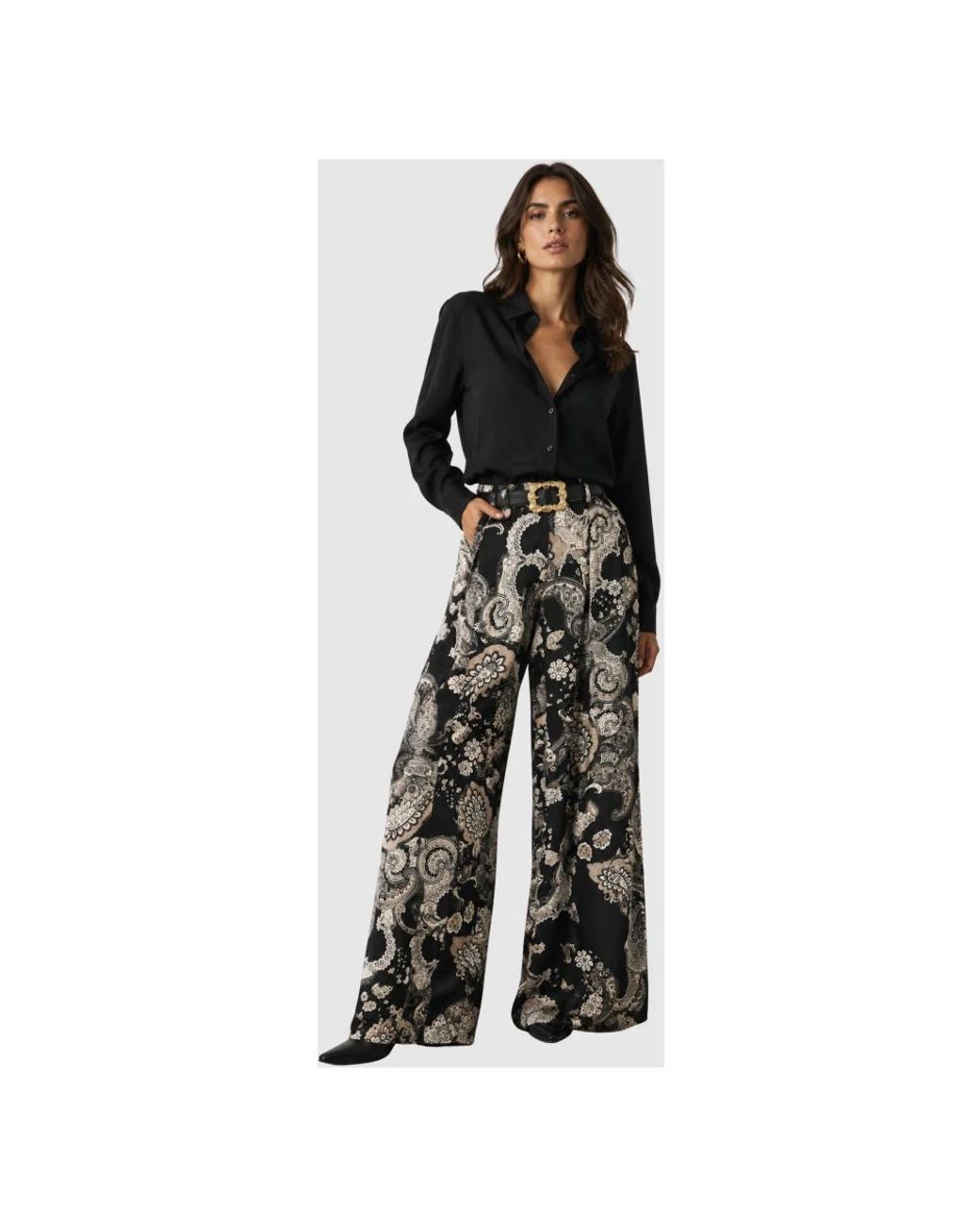 Imperial Gray Wide Trousers