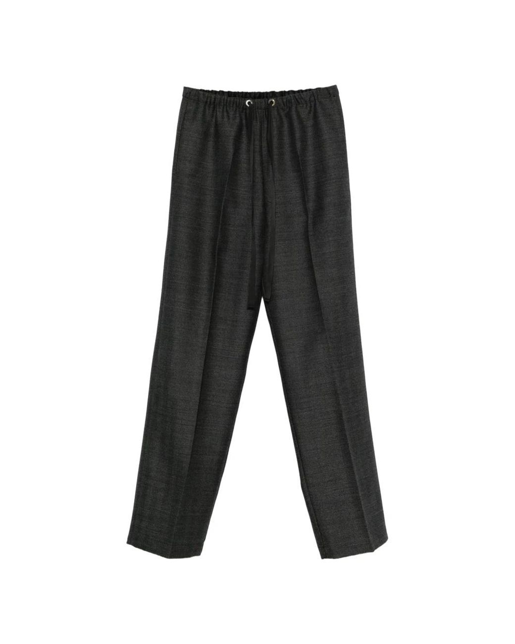 Forte_forte Black Straight Trousers