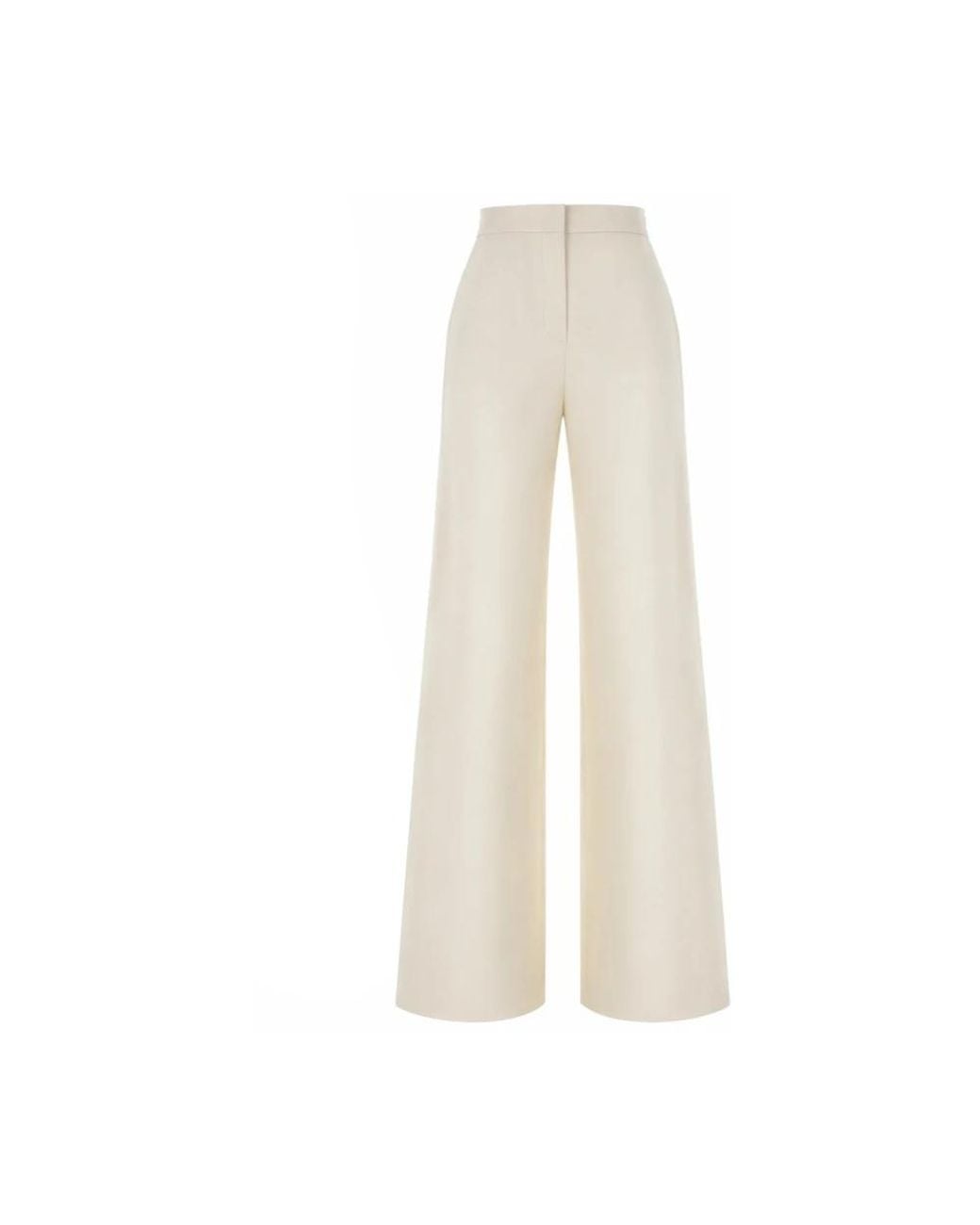 Max Mara White Wide Trousers