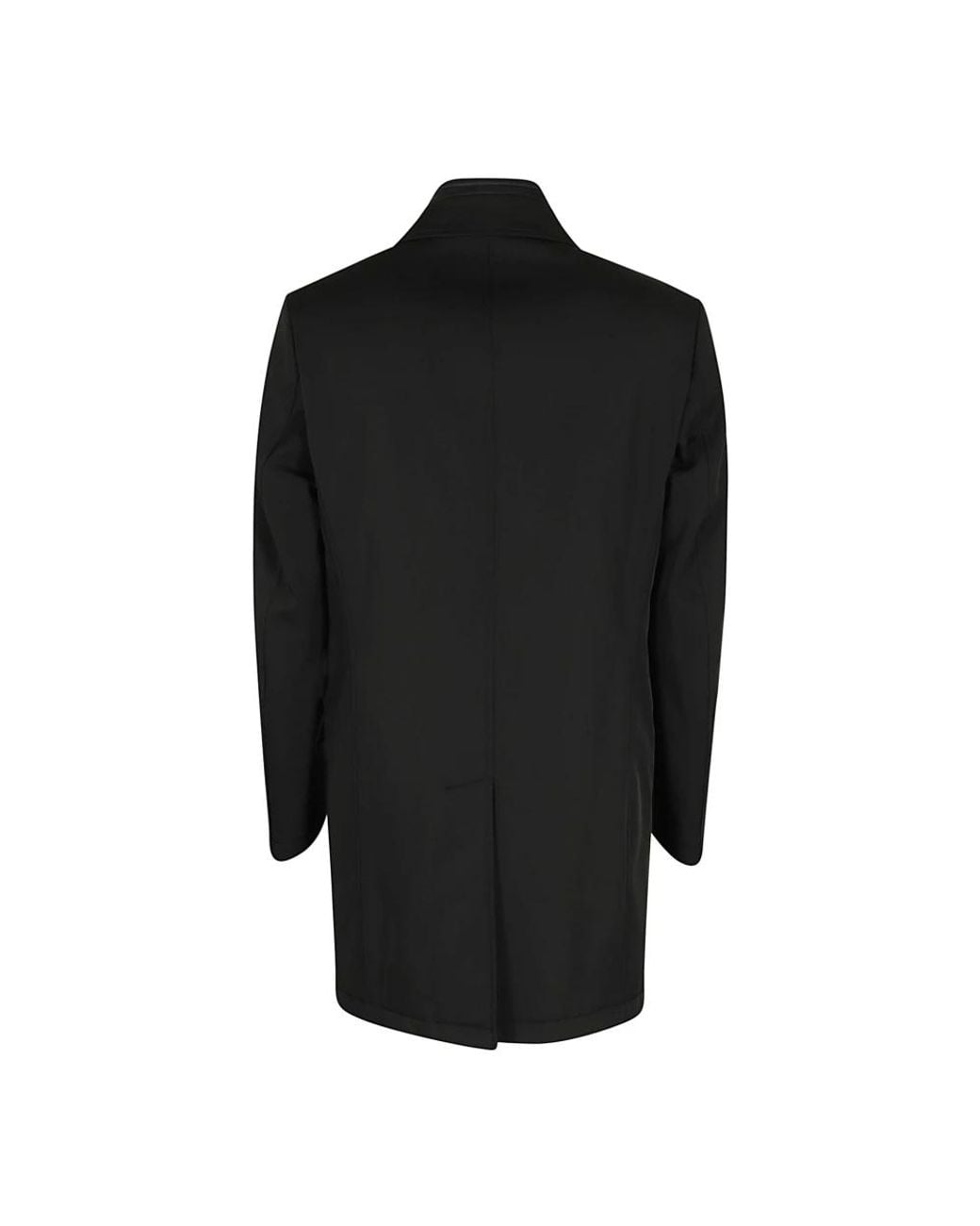 Fay Black Single-Breasted Coats for men