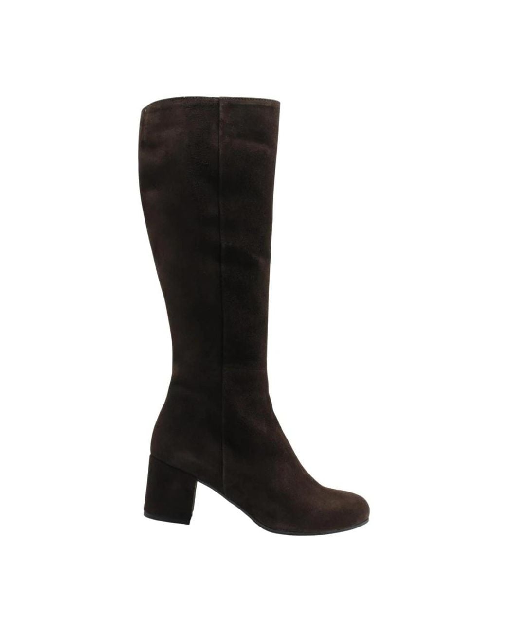 DONNA LEI Black Heeled Boots