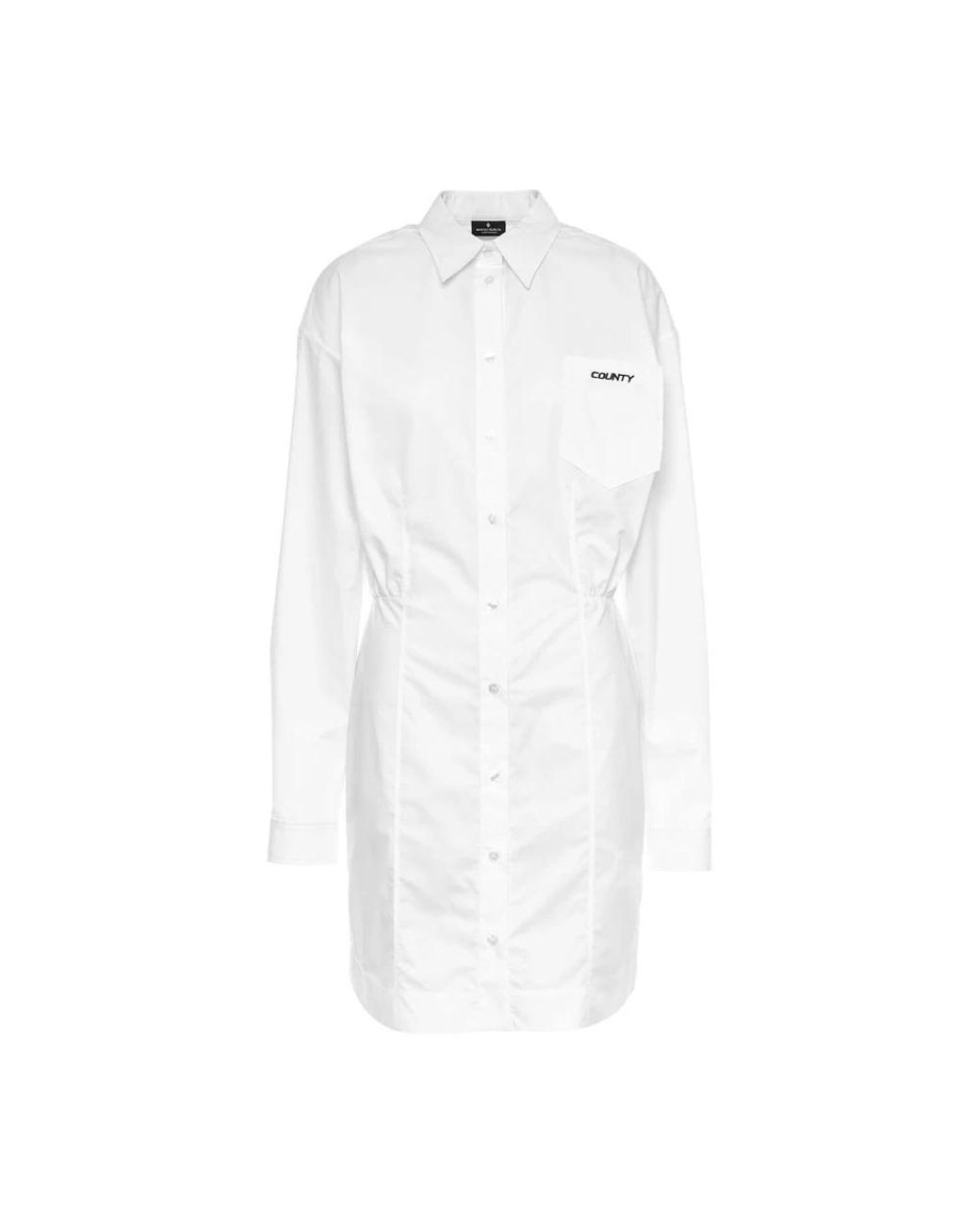 Marcelo Burlon White Shirt Dresses
