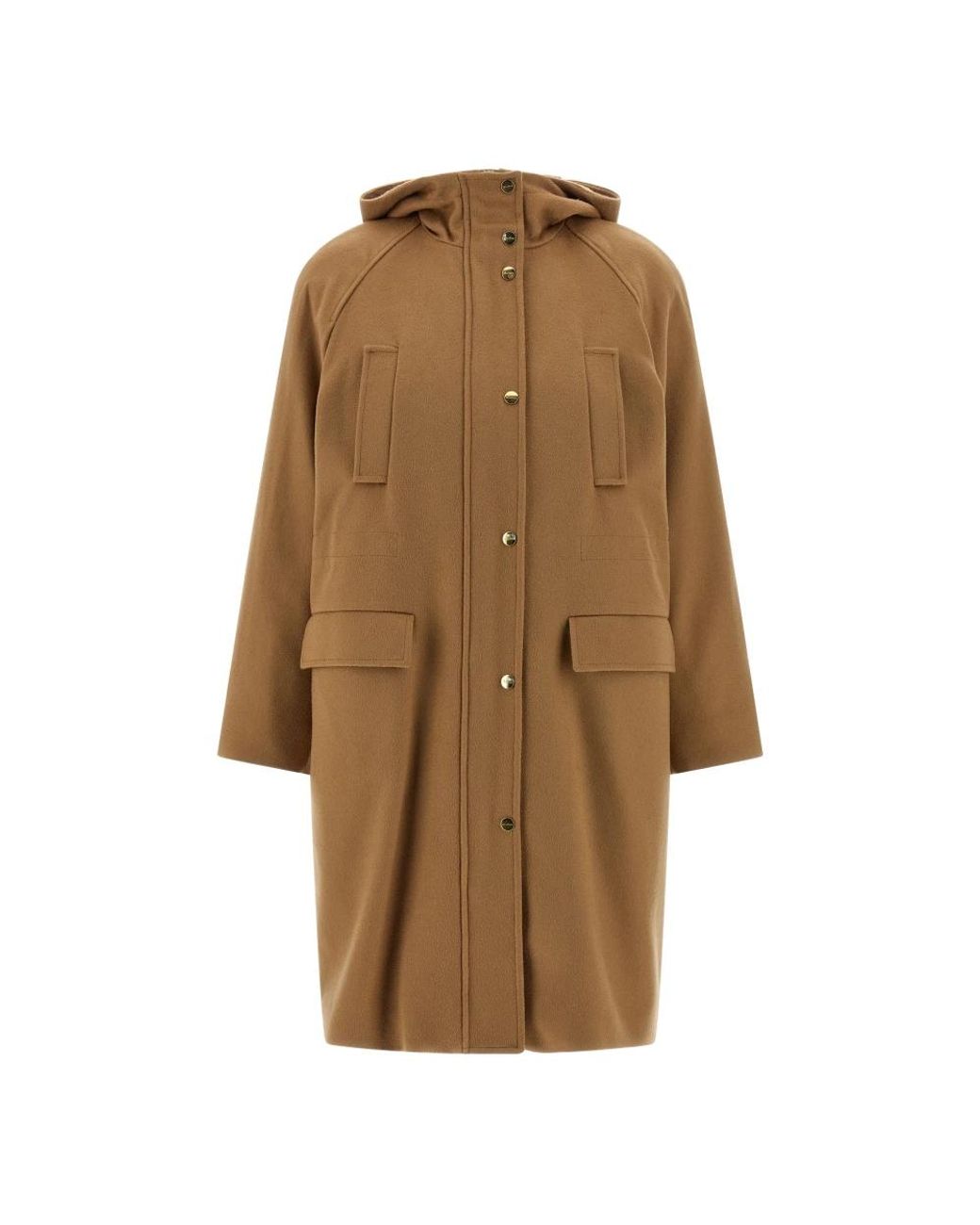 Max Mara Alcade Long Parka in het Brown