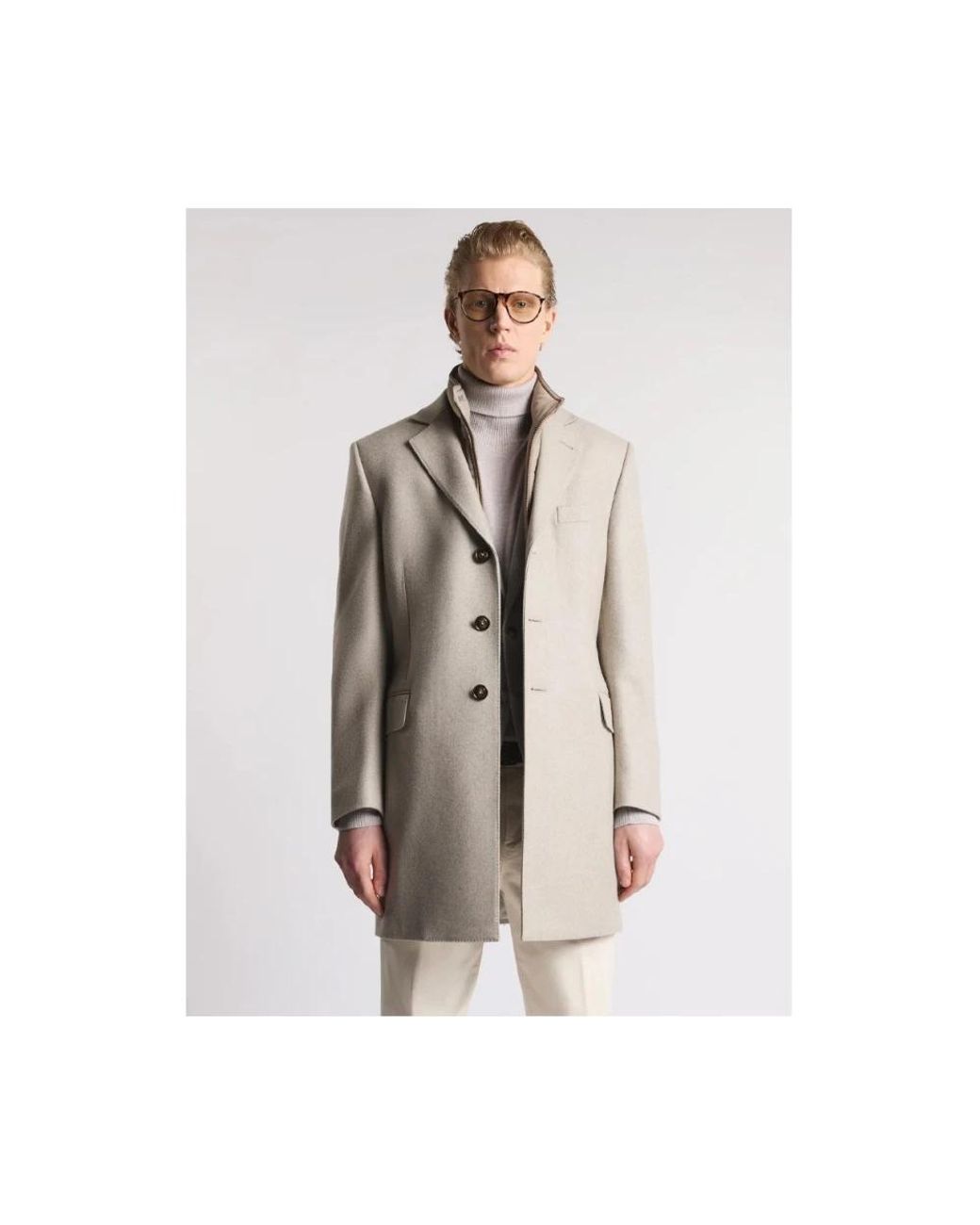 Single-Breasted Coats Fay de hombre de color Natural