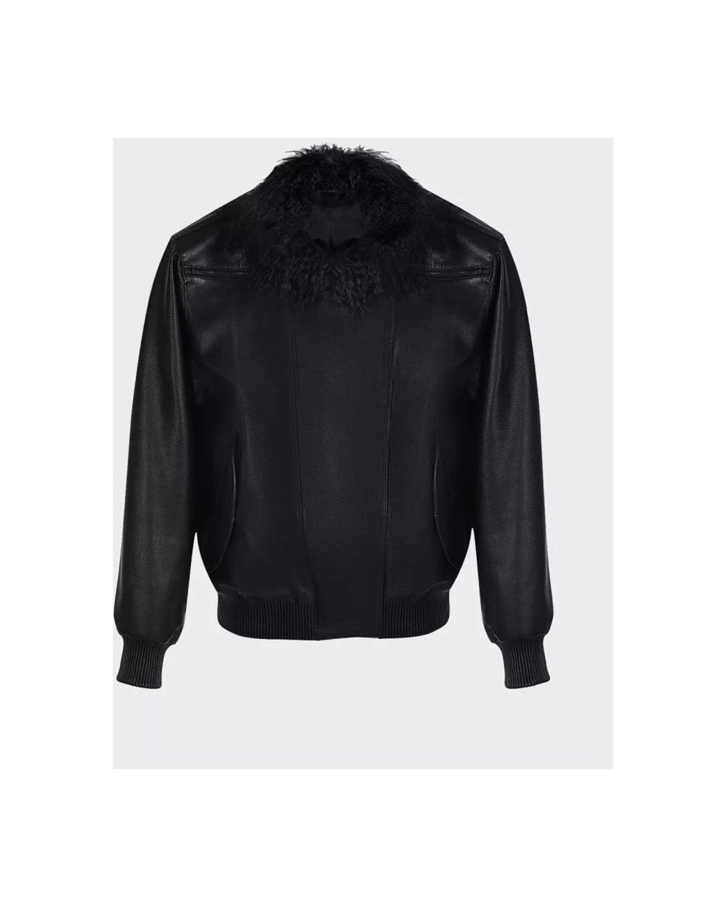 Manokhi Black Bomber Jackets