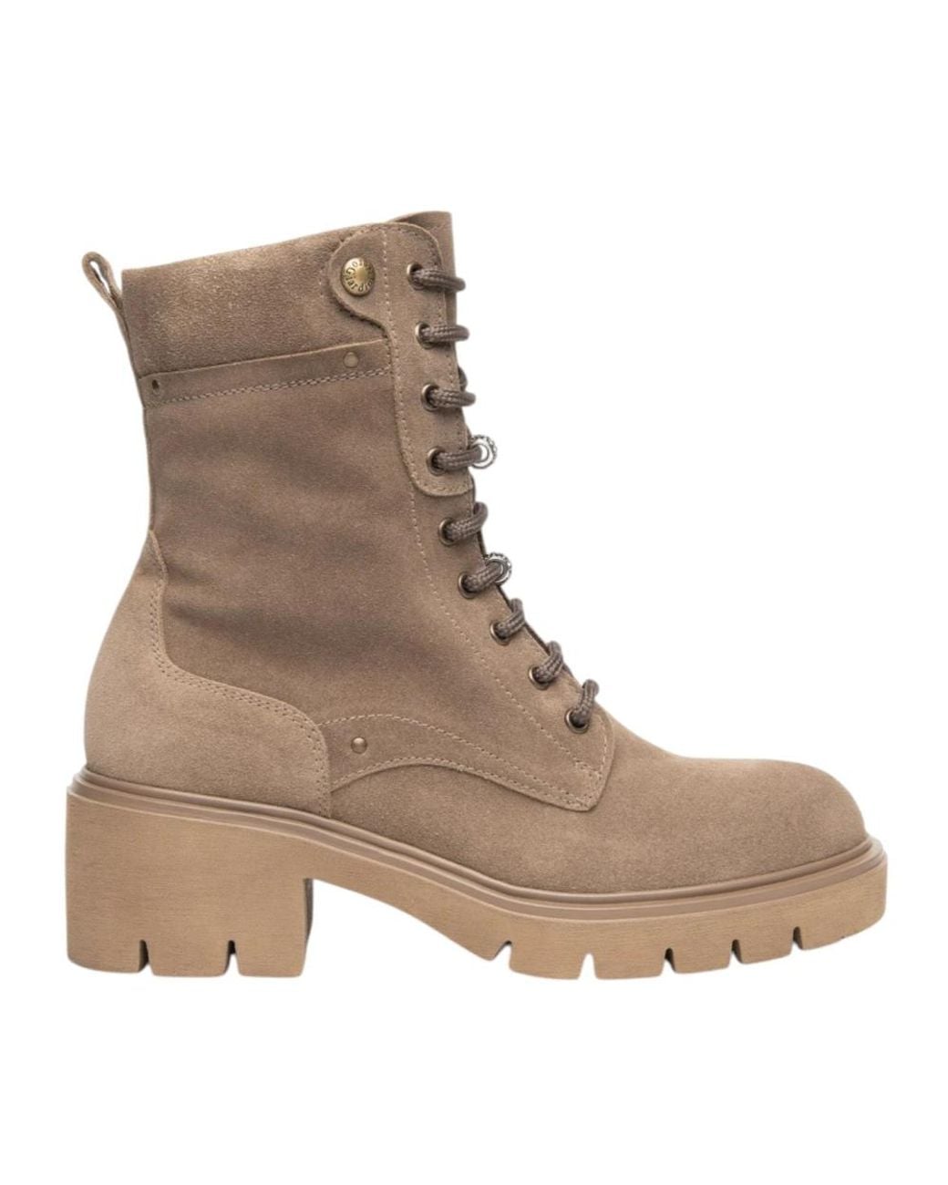 Nero Giardini Brown Lace-Up Boots