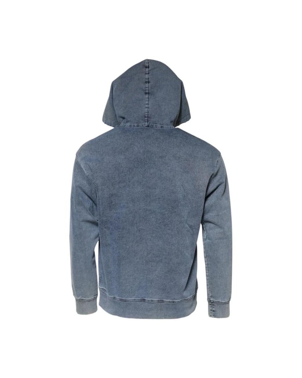 Dolce & Gabbana Blue Hoodies for men