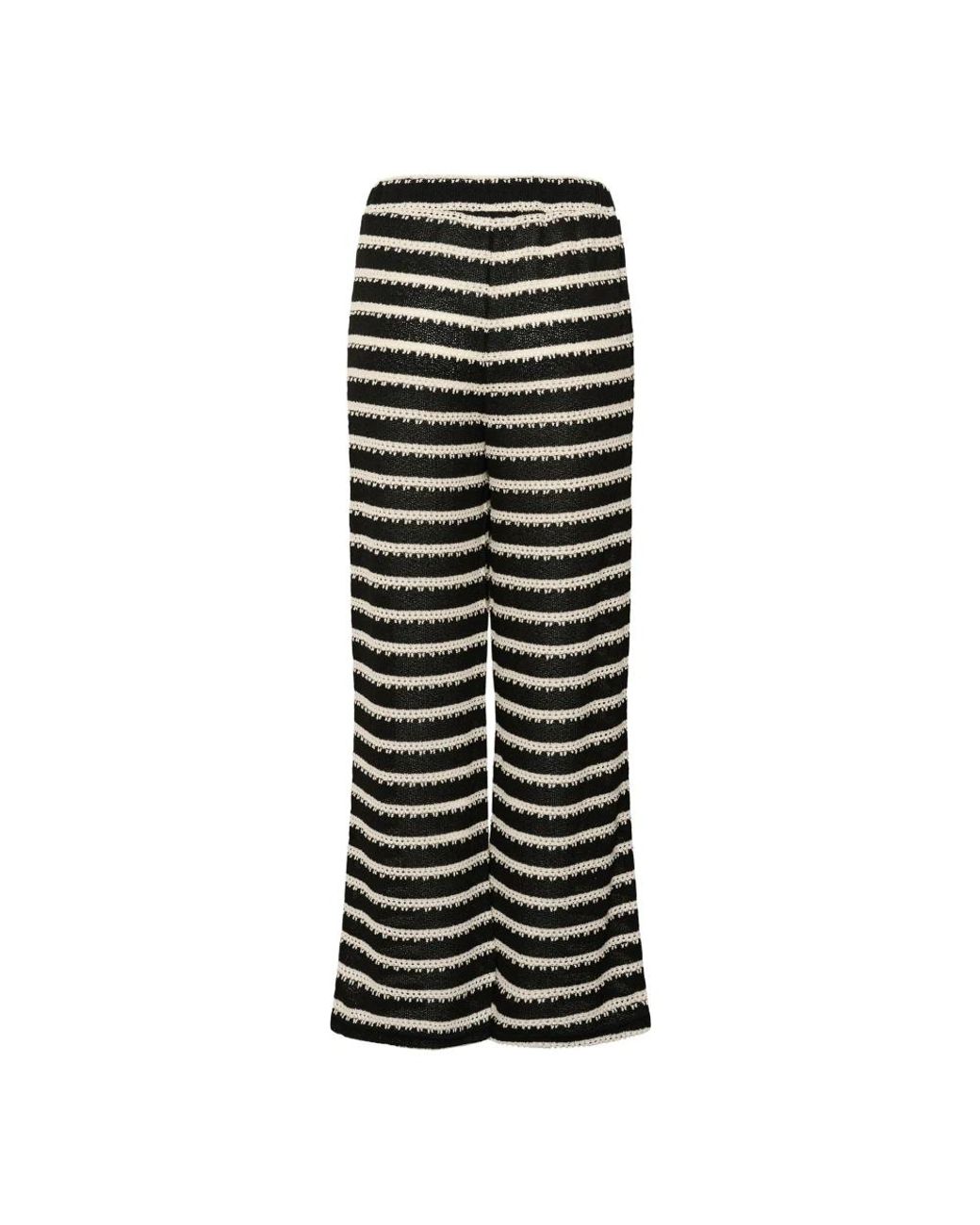 Wide Trousers Kaffe de color Black