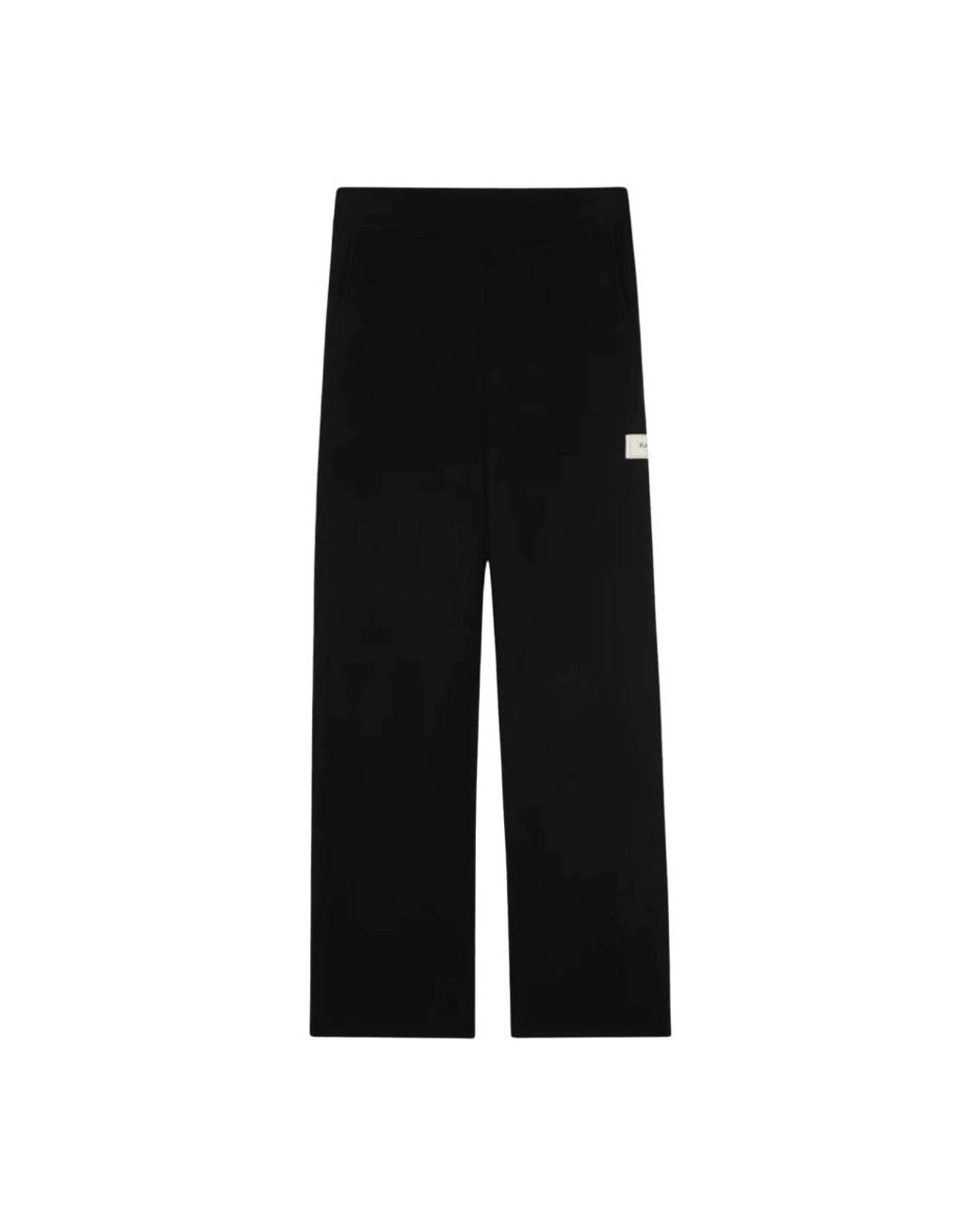 flâneur Black Straight Trousers for men