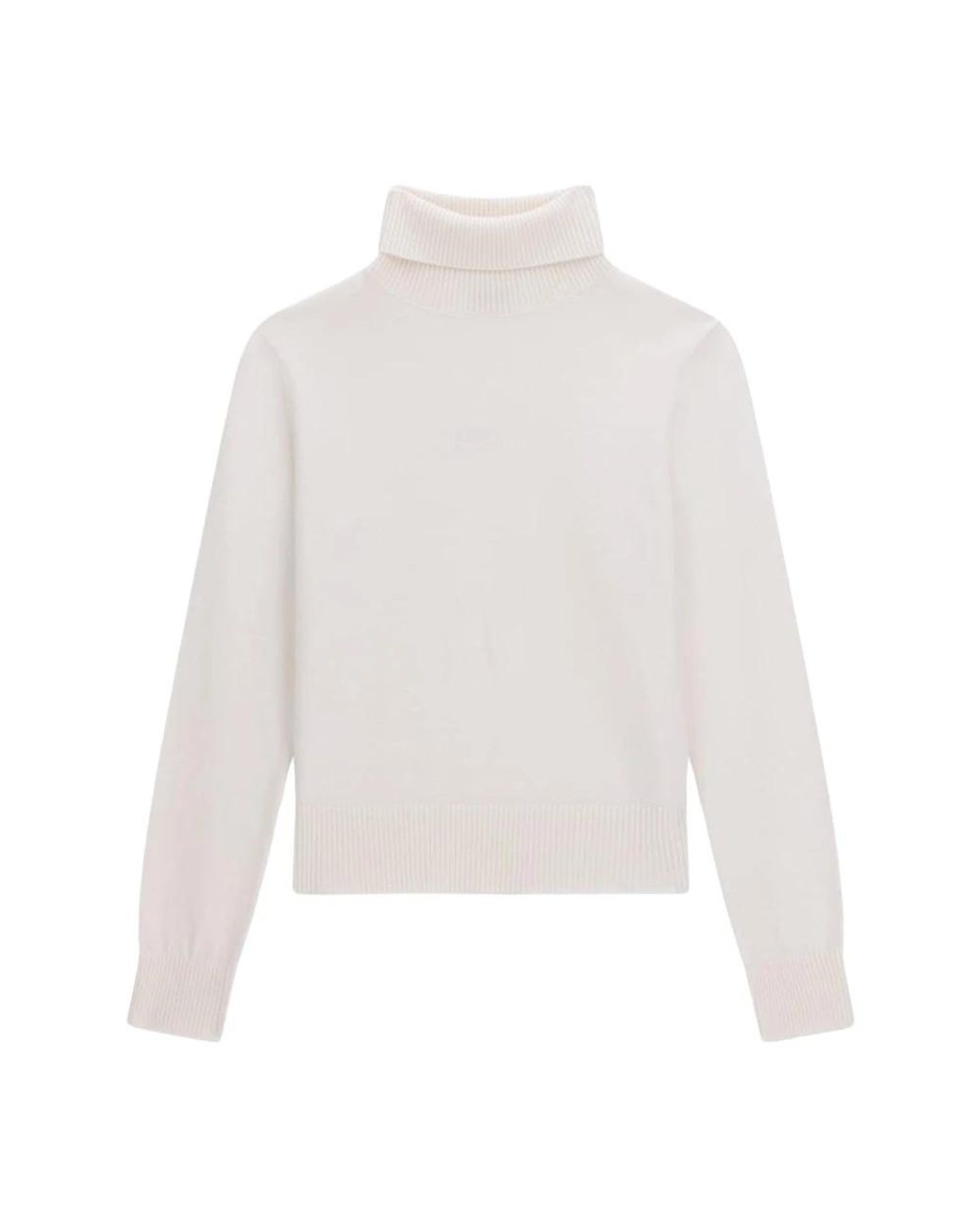 Guess White Rollkragenpullover