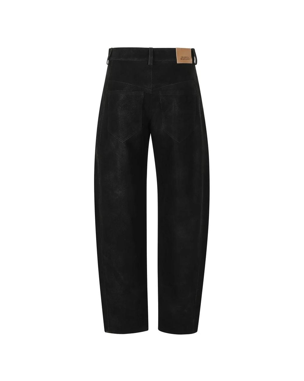 Isabel Marant Black Leather Trousers