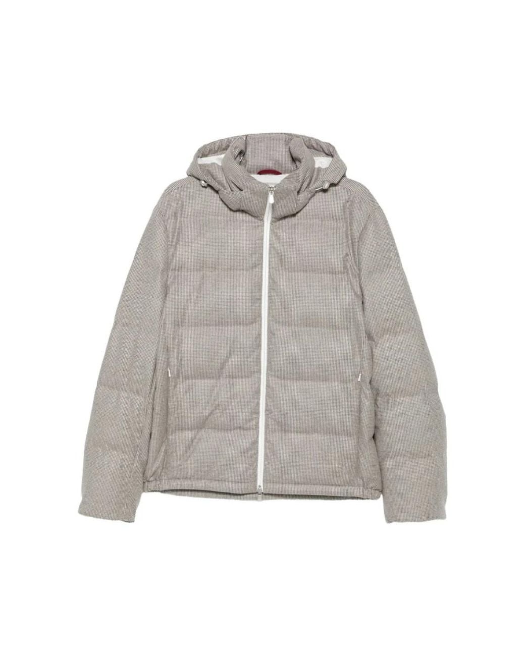 Winter Jackets Brunello Cucinelli de hombre de color Gray