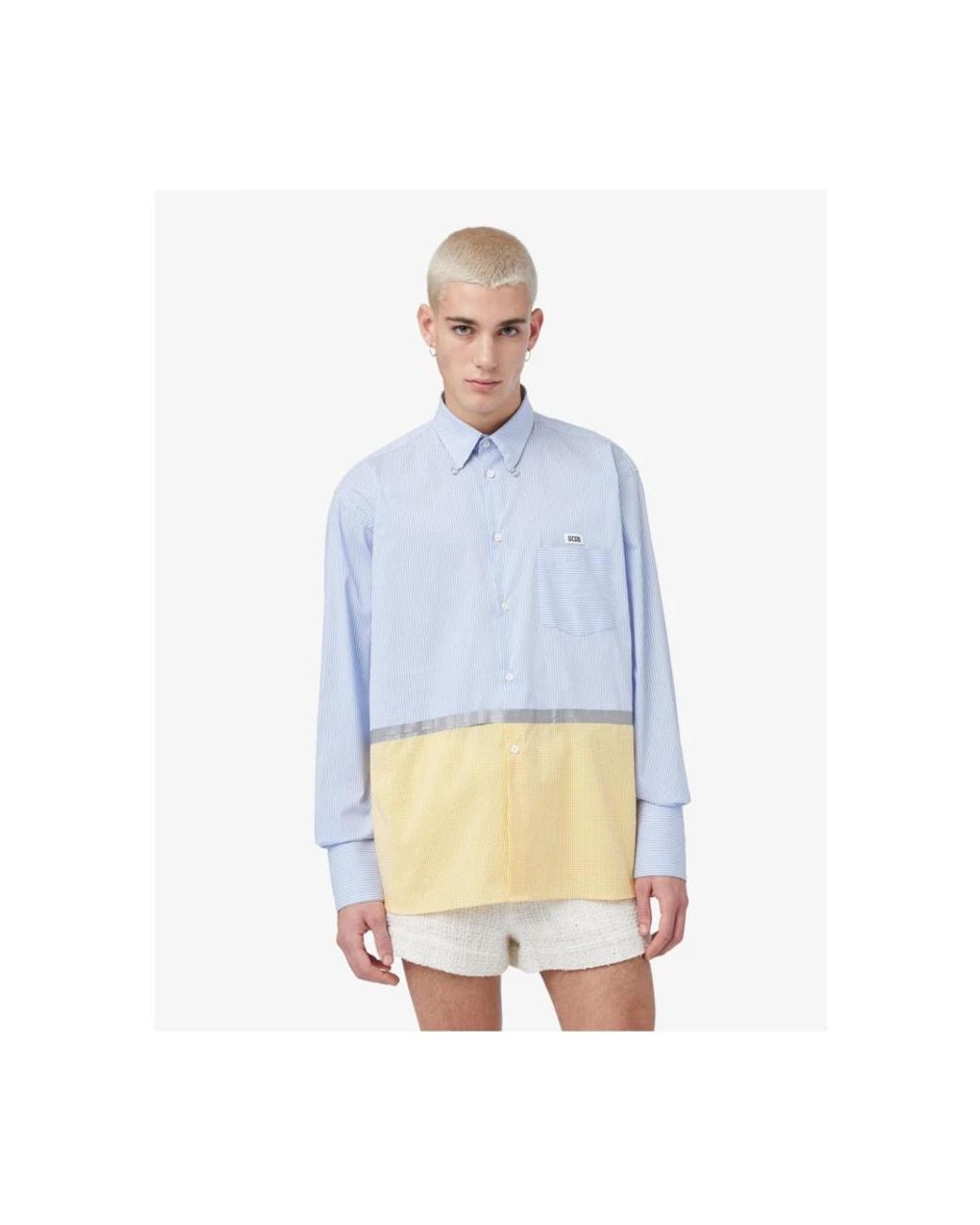 Gcds Blue Casual Shirts for men
