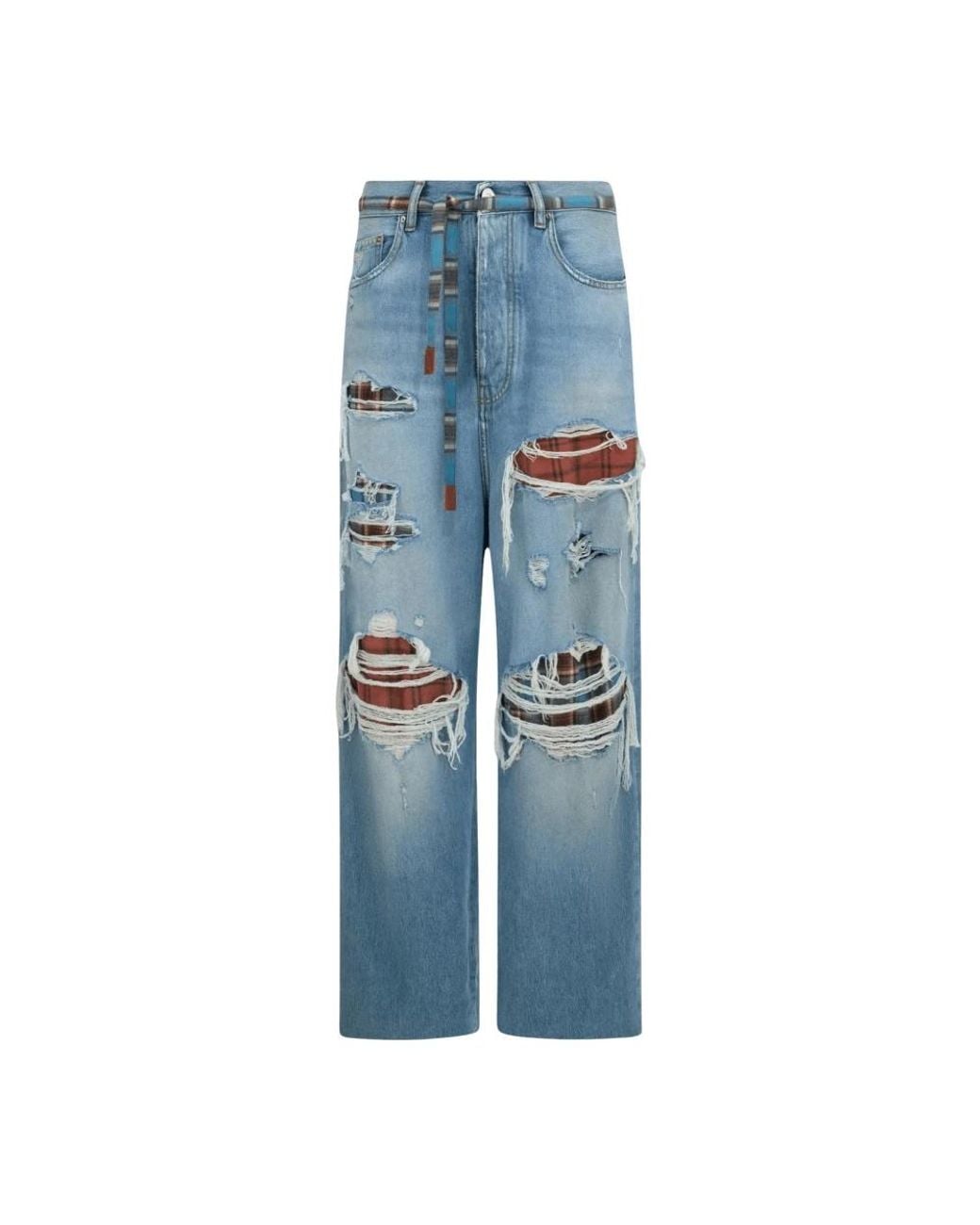 Amiri Blue Wide Jeans for men