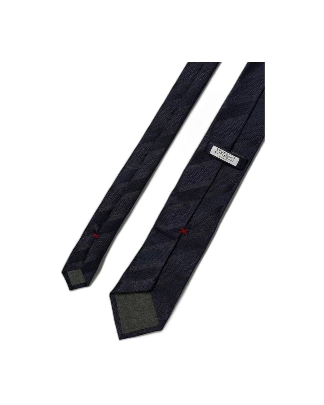 Ties Brunello Cucinelli pour homme en coloris Black