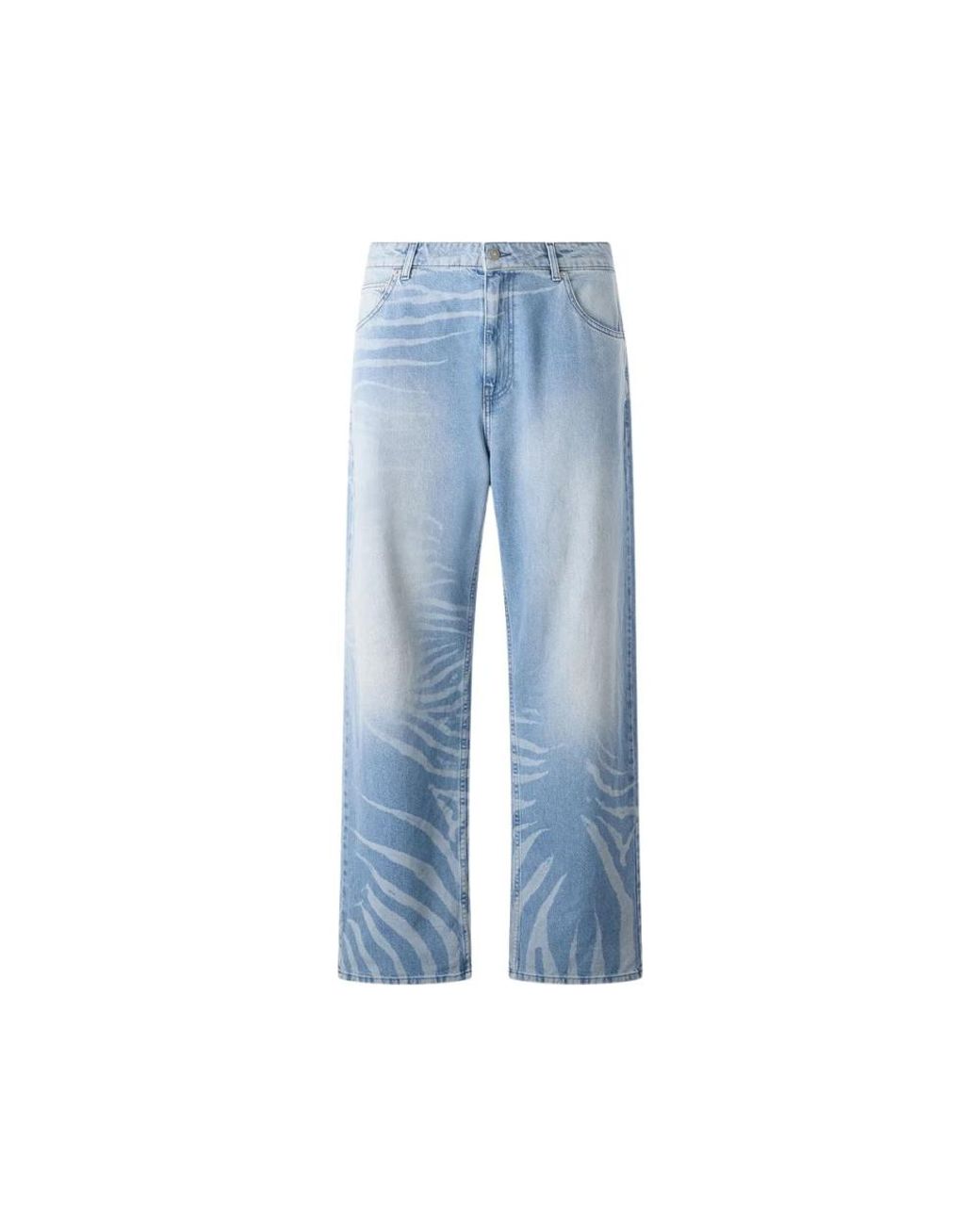 Roberto Cavalli Straight Jeans in het Blue voor heren