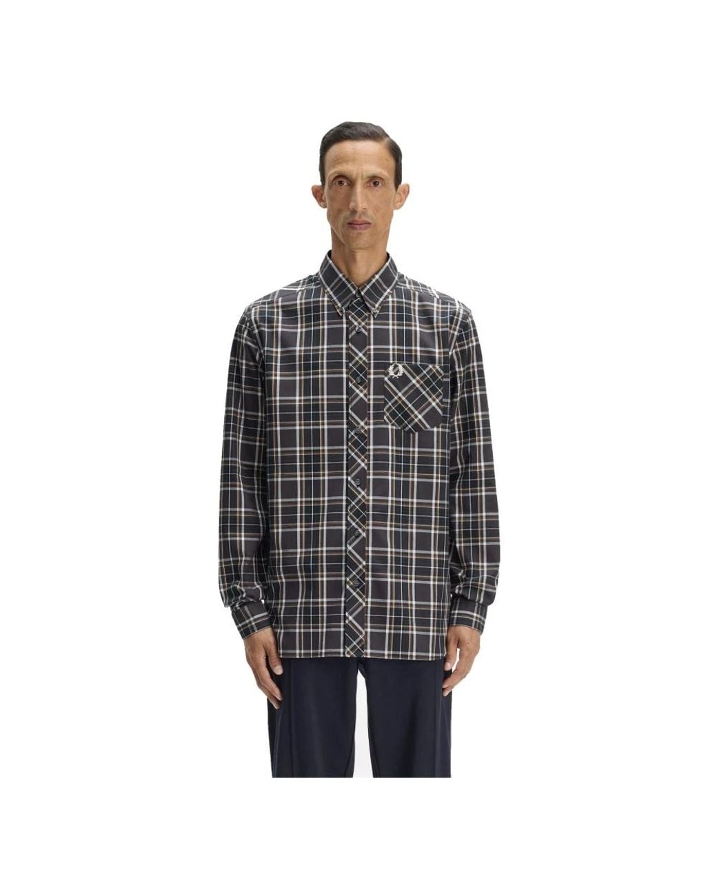 Fred Perry Gray Casual Shirts for men