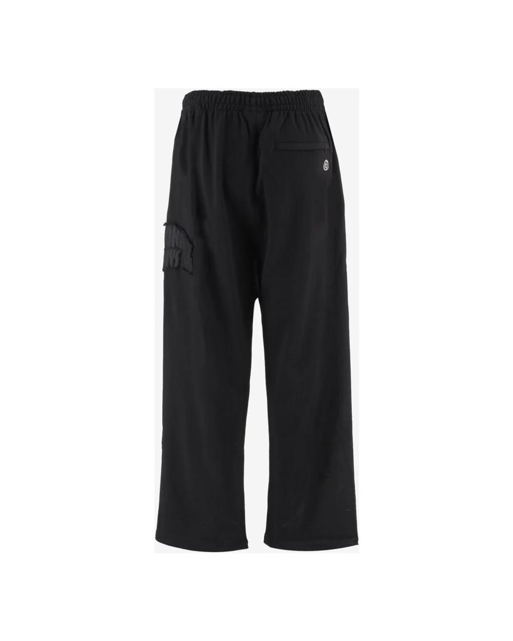 Billionaire Black Wide Trousers for men