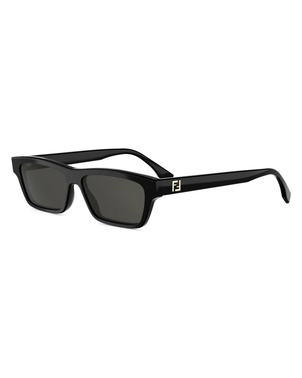 Fendi Black Ff Squared Sonnenbrille