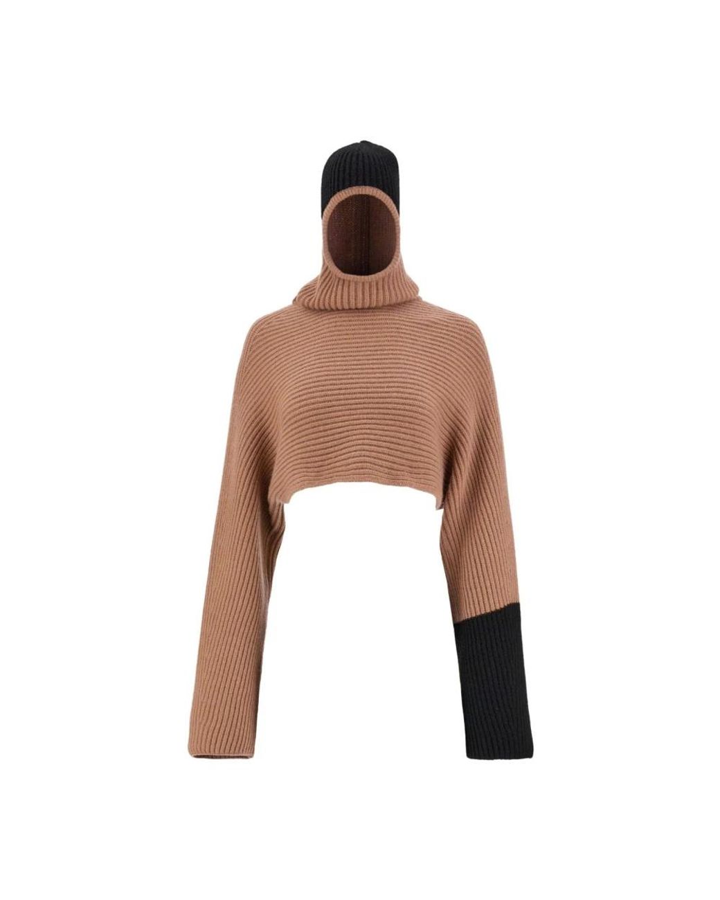Ferragamo Trui Met Colourblocking in het Brown