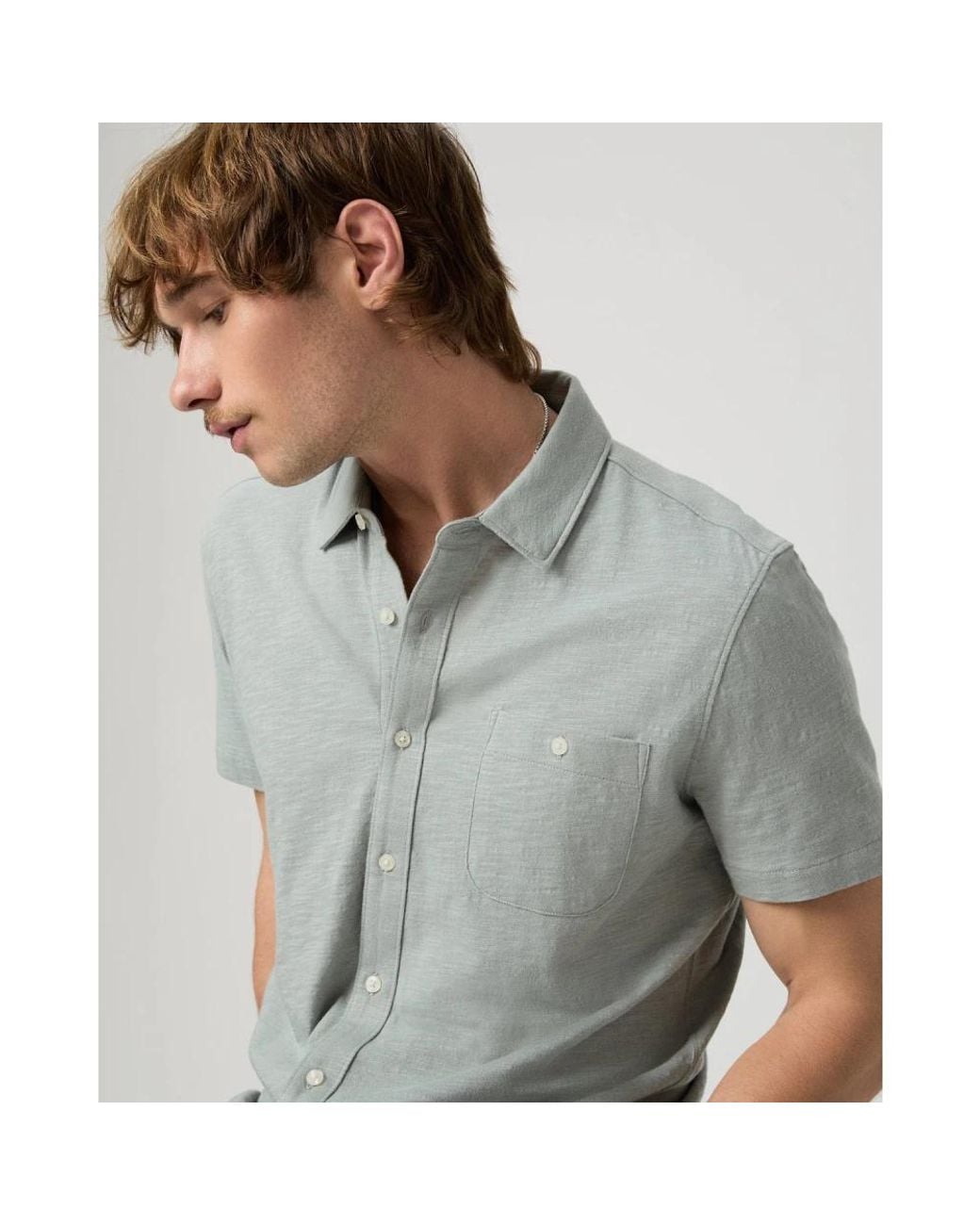 PAIGE Gray Short Sleeve Shirts for men