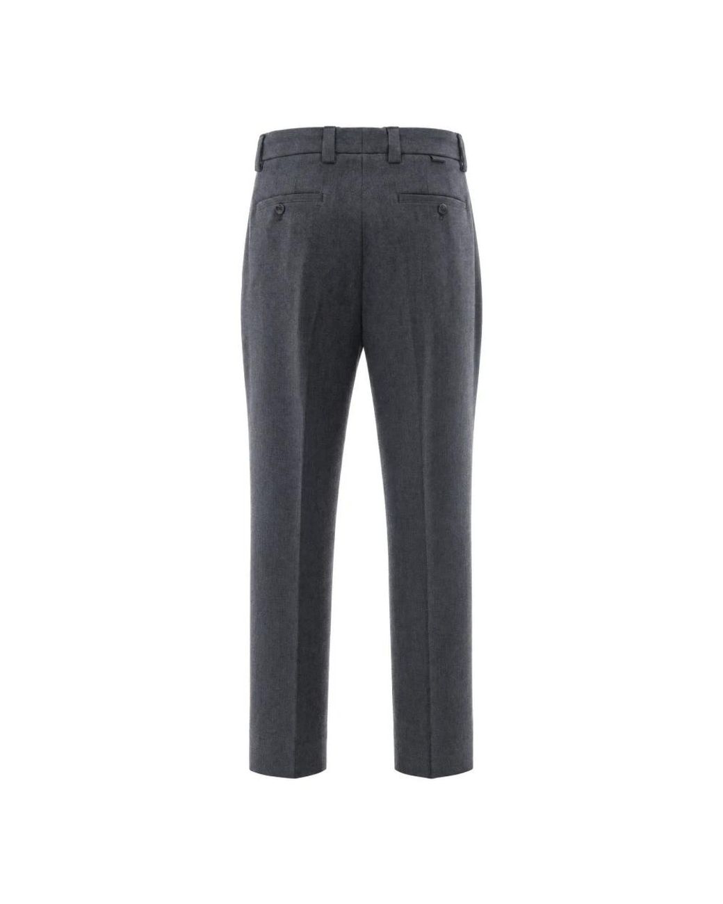 Paolo Pecora Gray Suit Trousers for men