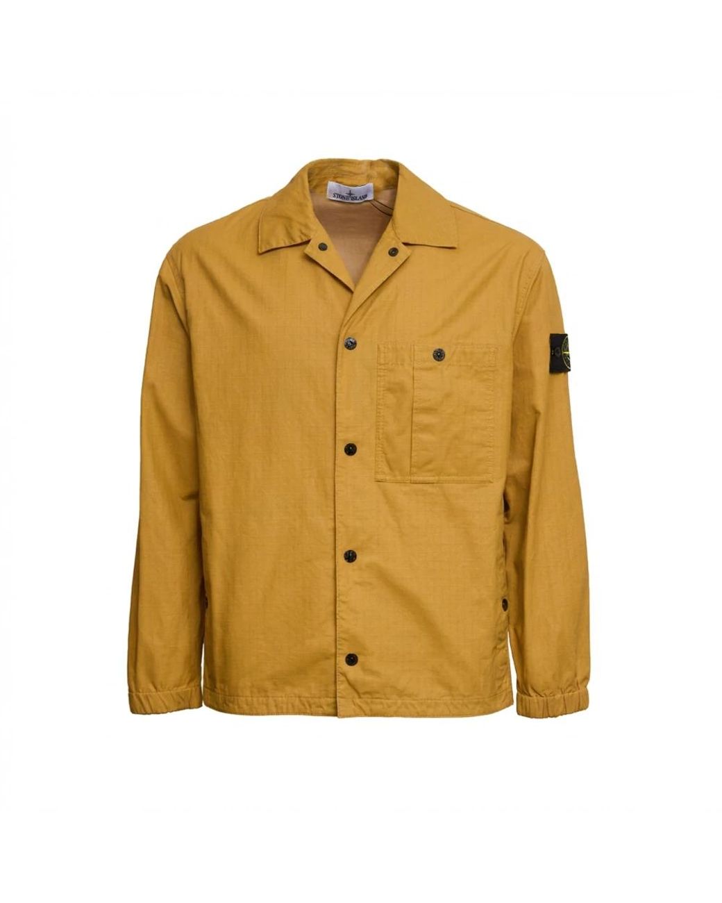 Stone Island Yellow Light Jackets for men