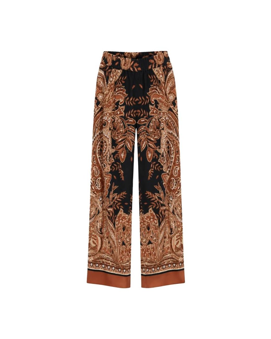 Wide Trousers Clips de color Brown