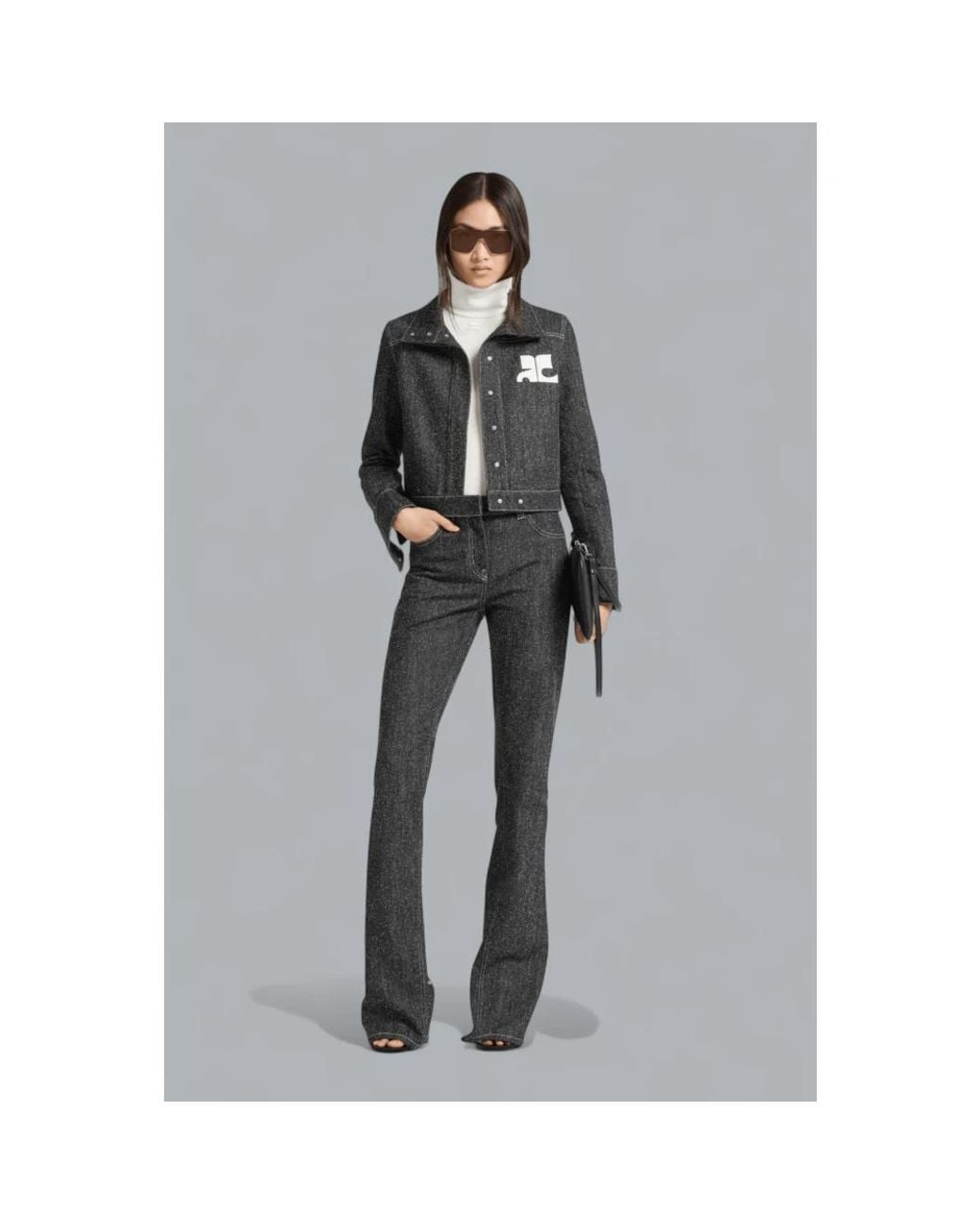 Courreges Black Tweed Jackets