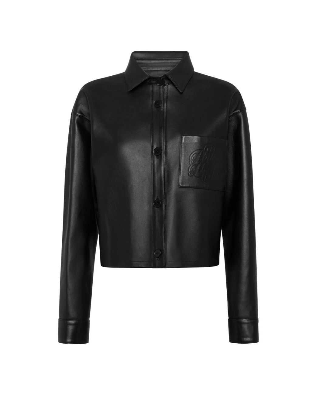 Leather Jackets Philipp Plein de color Black