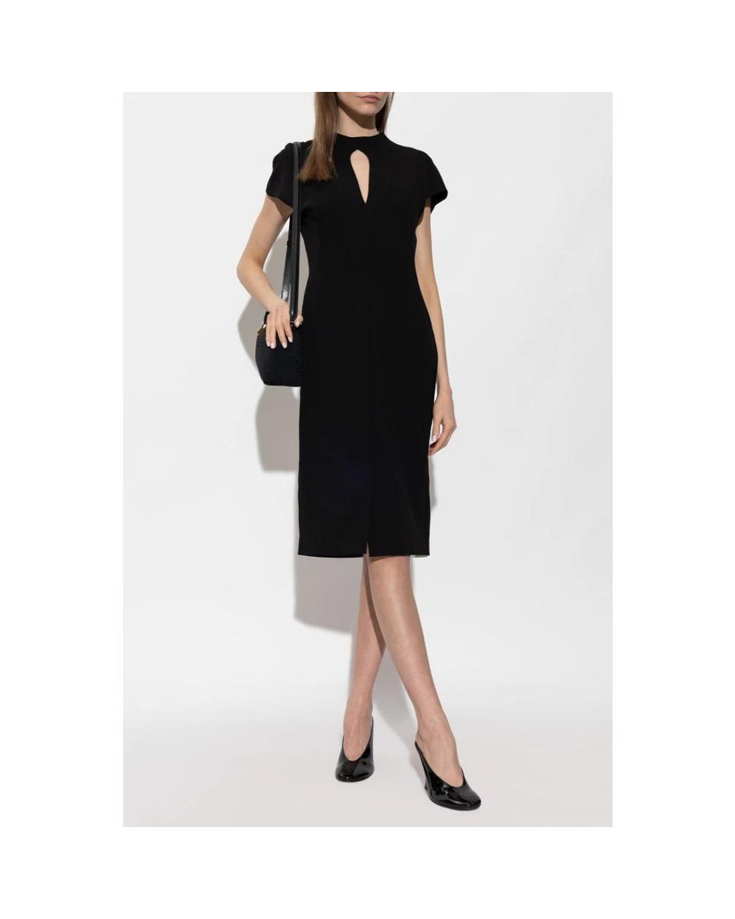 Midi Dresses Jil Sander de color Black